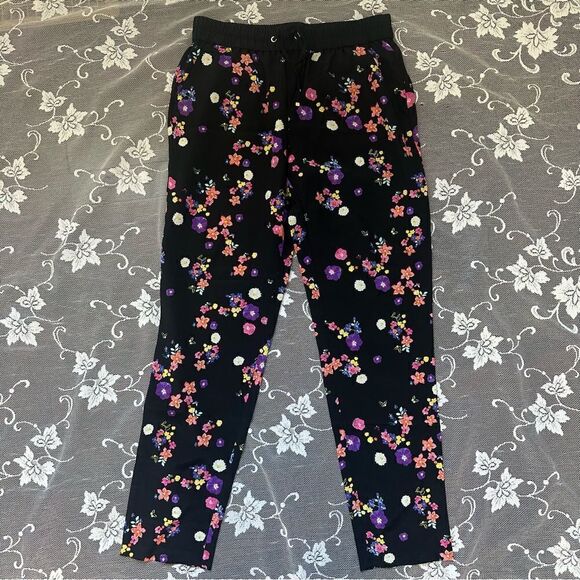 Juicy Couture 100% Silk Floral Joggers Sz Small - Picture 4 of 15